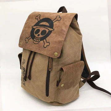 One Piece Brown Backpack