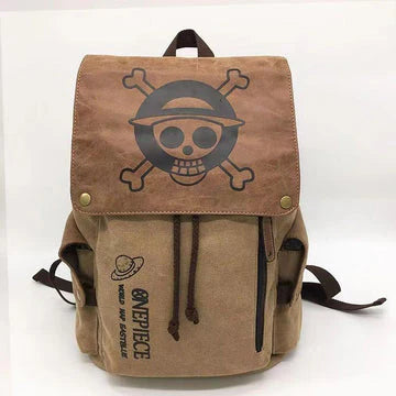 One Piece Brown Backpack