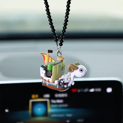 One Piece Going Merry & Thousand Sunny Car Pendant