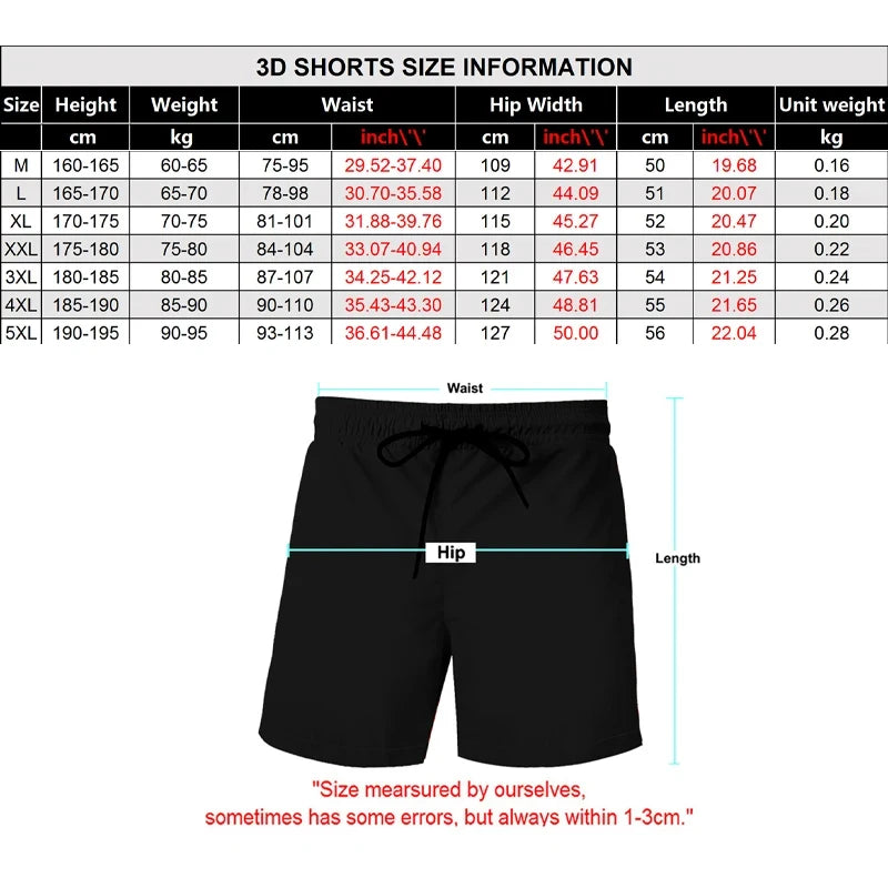 One Piece Anime Shorts for Men