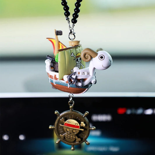 One Piece Going Merry & Thousand Sunny Car Pendant