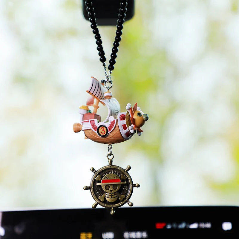 One Piece Going Merry & Thousand Sunny Car Pendant