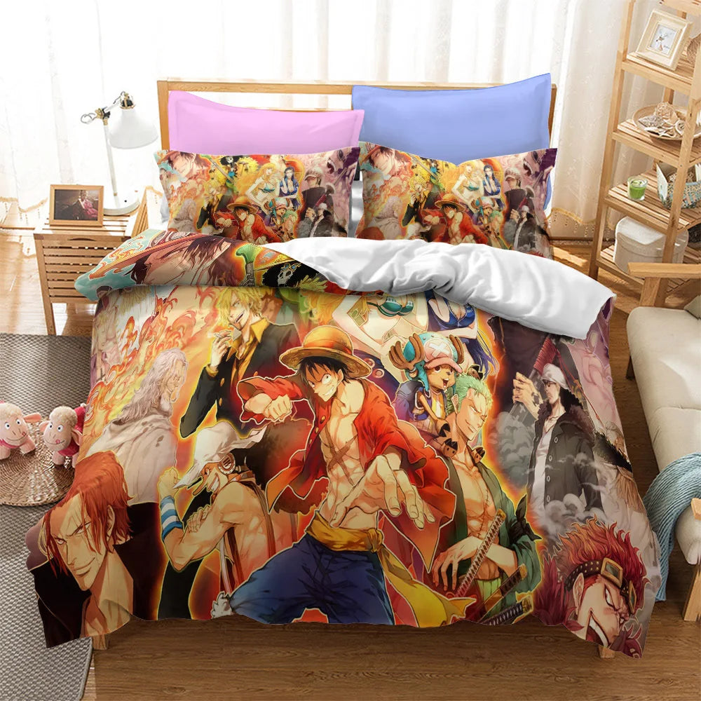 One Piece Boys Double Duvet Cover Comforter Sets Sheet Bedspreads