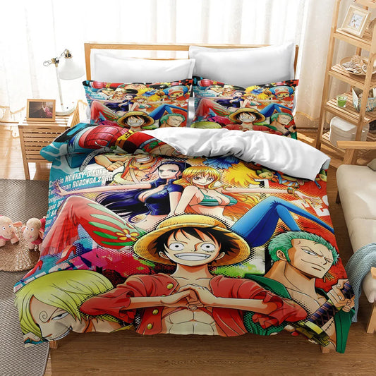 One Piece Boys Double Duvet Cover Comforter Sets Sheet Bedspreads