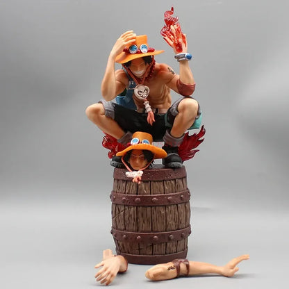 One Piece Ace Barrel Figure