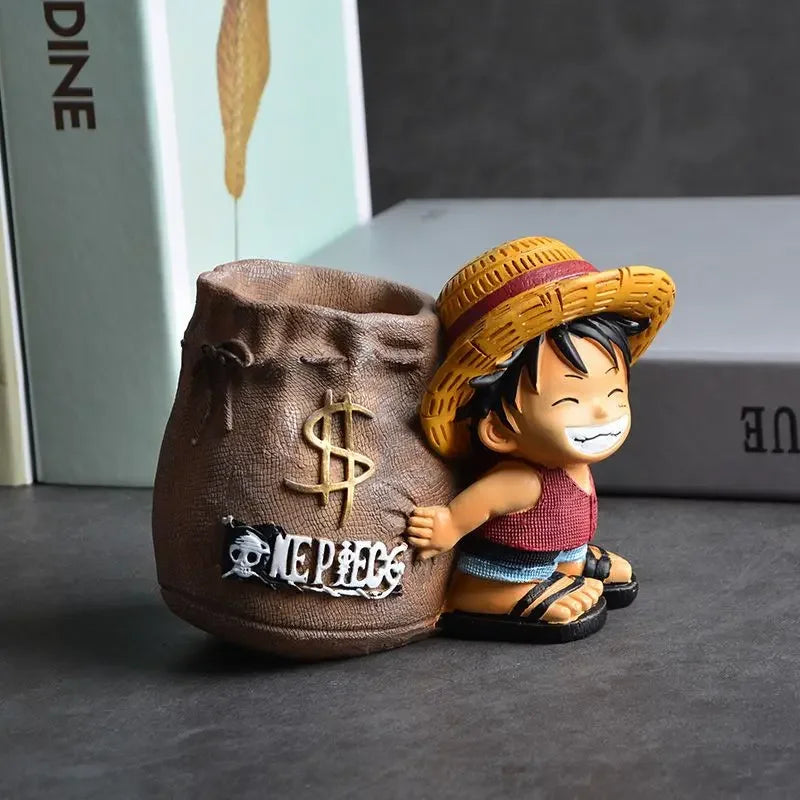 One Piece Luffy Pen Holder Desk Decoration