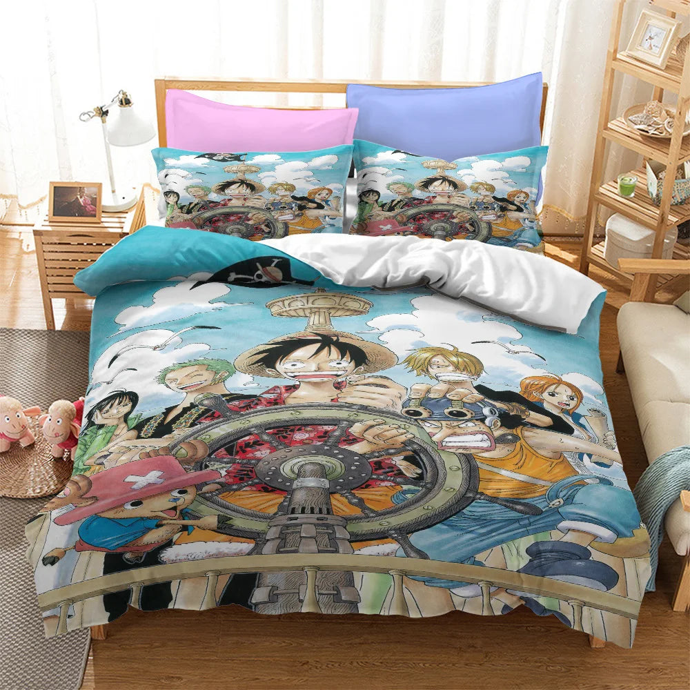 One Piece Boys Double Duvet Cover Comforter Sets Sheet Bedspreads