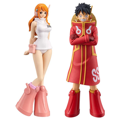 One Piece Egghead Luffy and Nami Figures