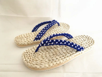 One Piece Luffy Hand Made Japanese Shoes/ Straw Flip Flops