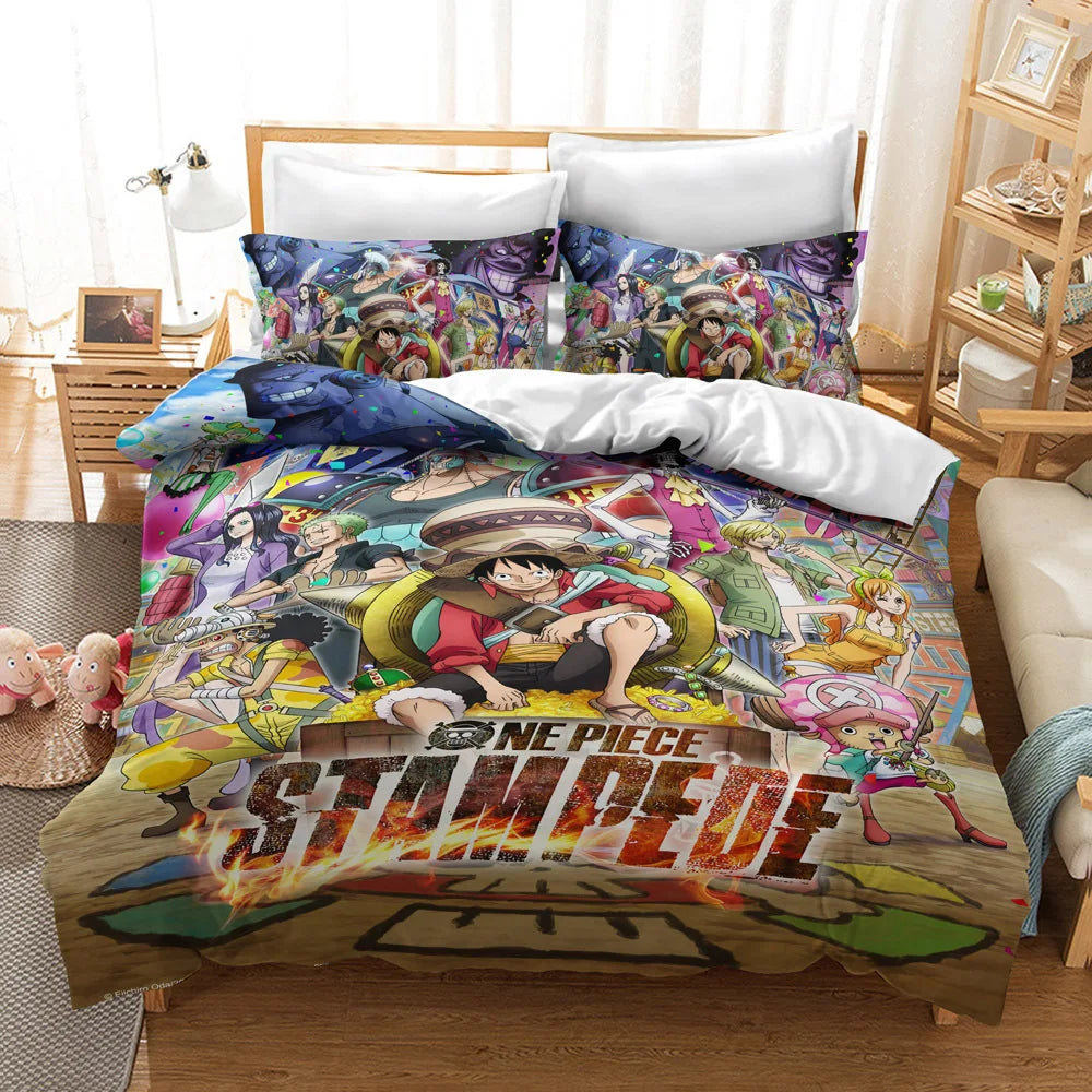 One Piece Boys Double Duvet Cover Comforter Sets Sheet Bedspreads