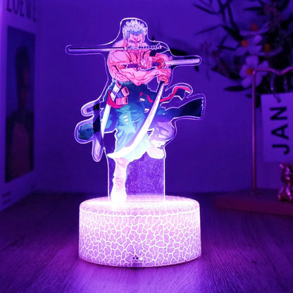 One Piece Action Figure 3D Lamp Luffy Zoro