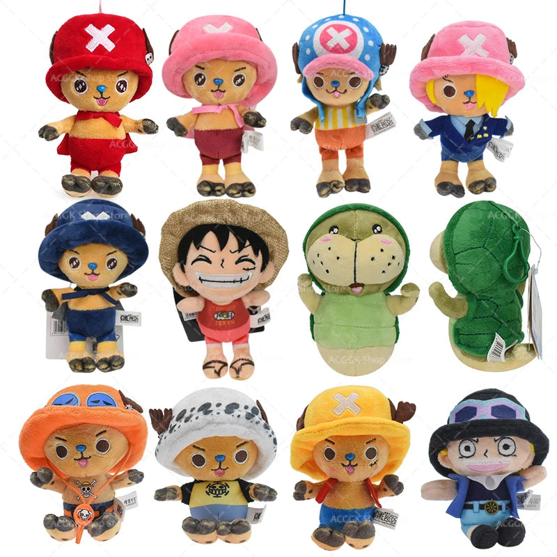 One Piece Tony Tony Chopper Plush Toys Cute Cartoon Luffy Chopper Sabo Sanji Plush Doll Stuffed Anime Toy Doll Gift For Kid