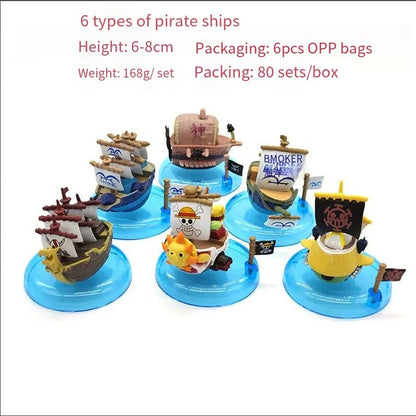 One Piece Mini Pirate Ship Set (6pcs)