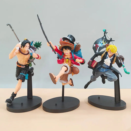 One Piece Three Brothers Figure Set - Luffy, Ace and Sabo