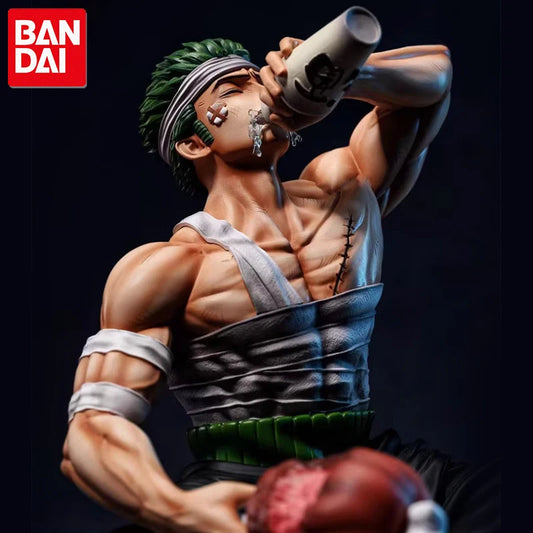 One Piece Zoro Figure 15 cm GK Injured Drinking Roronoa Zoro Anime Action Figure