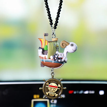 One Piece Going Merry & Thousand Sunny Car Pendant